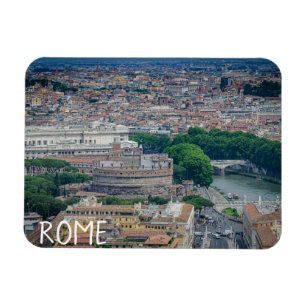 Ímã Vista do centro histórico da cidade de Roma de cim