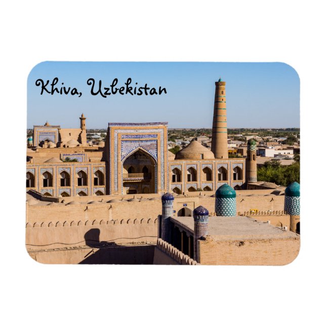 Ímã Vista do Citadel Kunya-ark - Khiva, Usbequistão (Horizontal)