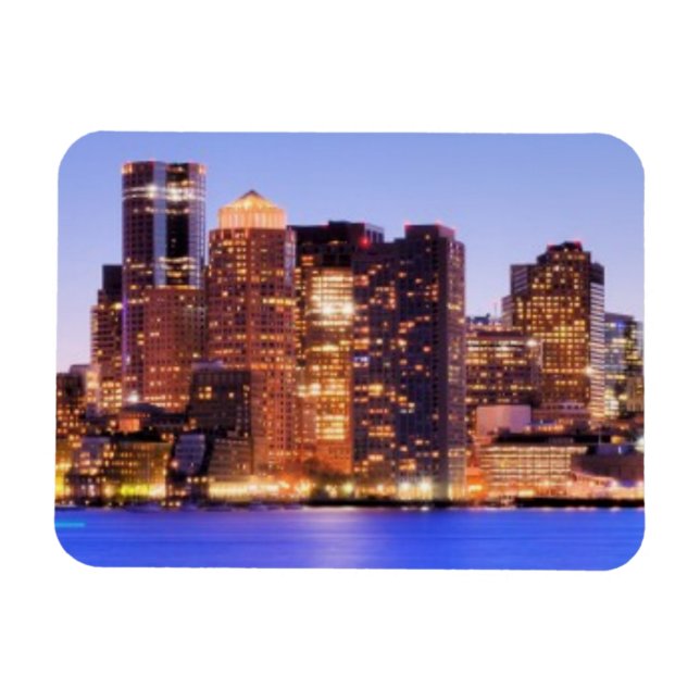 Ímã Vista do Distrito Financeiro de Boston centro (Horizontal)