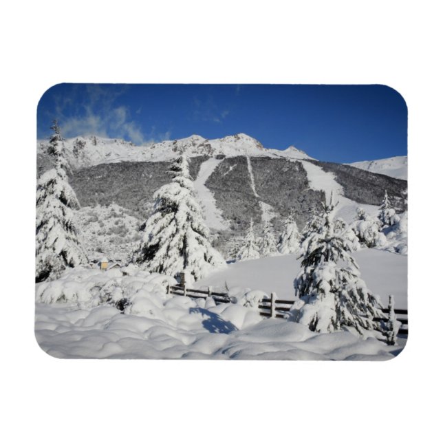 Ímã Vista Do Estância De Esqui Catedral Em Bariloche (Horizontal)