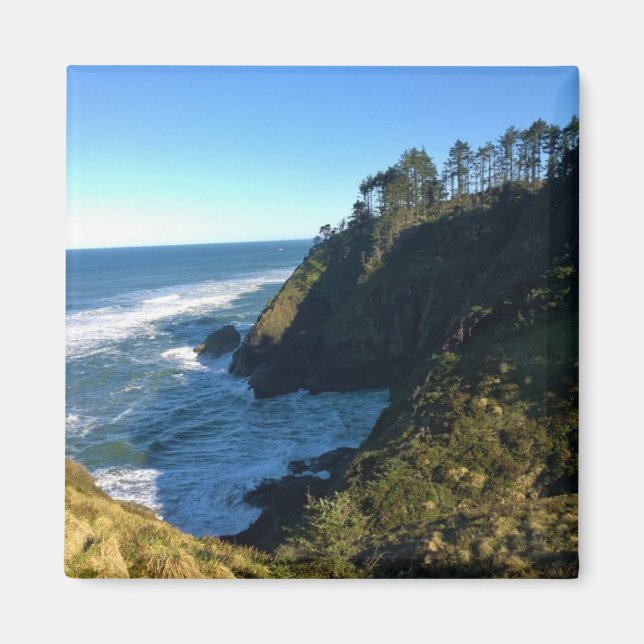 Imã Vista do Farol de Cabeça Norte, Washington (Frente)