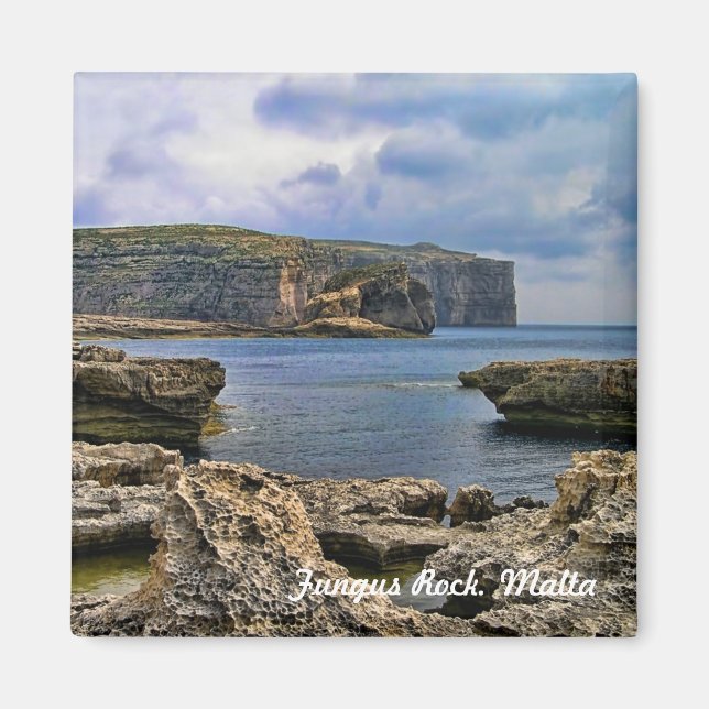 Imã Vista do Fungus Rock em Malta (Frente)