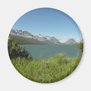 Imã Vista do Lago Swiftcurrent no Parque Nacional Glac