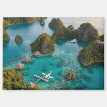 Vista do Paraíso das Ilhas Raja Ampat Piaynemo Art