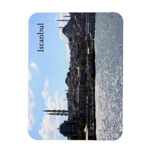 Ímã Vista do porto de Istambul