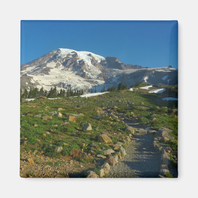 Imã Vista do Trail Skyline do Monte Rainier (Frente)