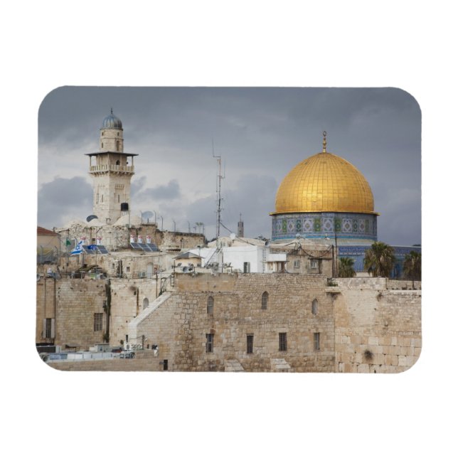 Ímã Vista do Western Wall Plaza, tarde (Horizontal)