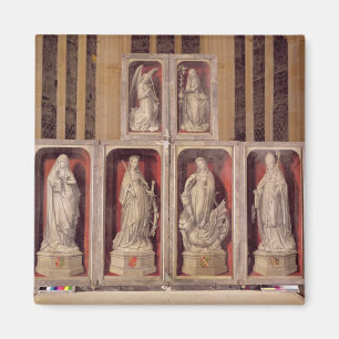Imã Vista dos painéis do altarpiece fechado