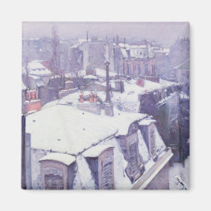 Imã Vista dos telhados ou dos telhados sob a neve,