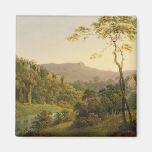Imã Vista em Matlock Dale, olhando para a rocha preta