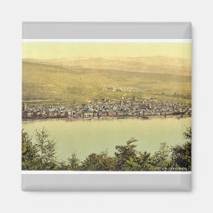 Imã Vista geral, Rudesheim, o Rhine, classi de