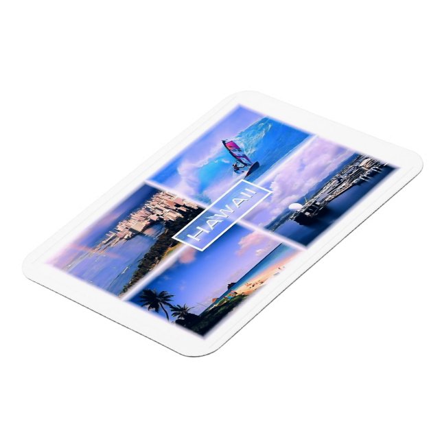 Ímã Vista Honolulu - O Perouse - Lanikai Beach Oahu - (Left Side)