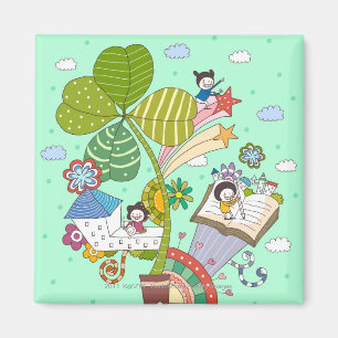 Imã Vista lateral das crianças que estudam por plantas