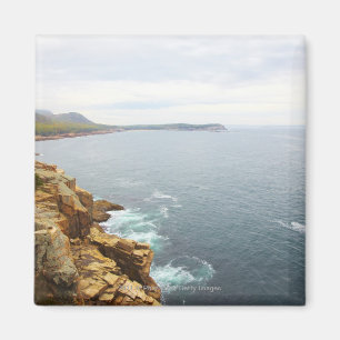 Imã Vista litoral do parque nacional do Acadia