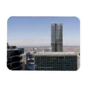 Ímã Vista panorâmica aérea larga de Chicago, com