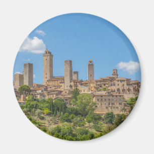 Imã Vista panorâmica de San Gimignano Toscânia Itali