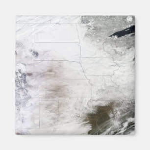 Imã Vista por satélite de uma enorme tempestade de inv