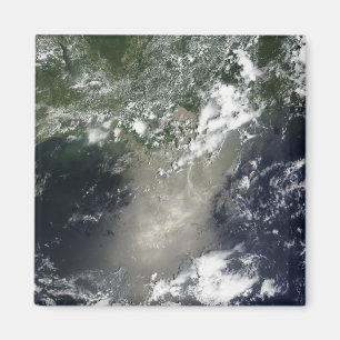 Imã Vista satélite das raias e das fitas do óleo