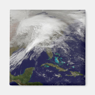Imã Vista satélite de uma tempestade maciça do inver