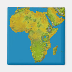 Imã Vista topográfica de África