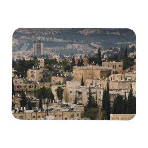 Ímã Vista urbana elevada da torre Jerusalem YMCA
