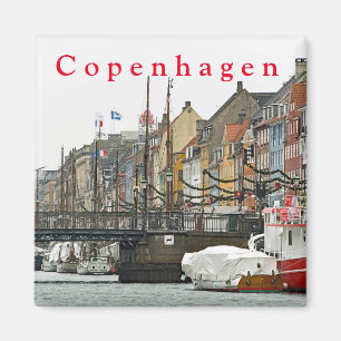 Imã Vistas de Copenhaga. Nyhavn. P. 2.