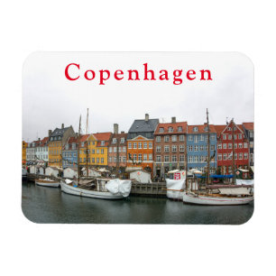 Ímã Vistas de Copenhaga. Nyhavn. P. 4.