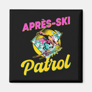 Imã visto da Patrulha Retro Apres-ski dos anos 90 Esqu