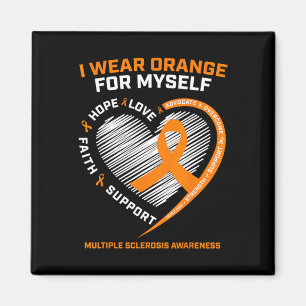 Imã Visto Laranja Eu Próprio Sensibilização para Escle