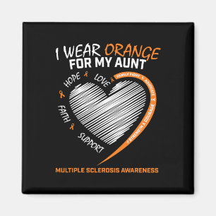 Imã Visto Orange Tia Múltipla Esclerose Roupa Awa