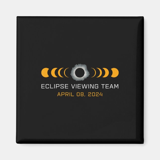 Imã Visualizando a Astronomia Total Solar Eclipse Engr (Frente)