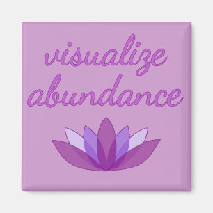 Imã Visualize a abundância com Lotus