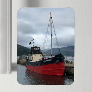 Ímã Vital Spark, Barco Puffer, Inveraray, Escócia,