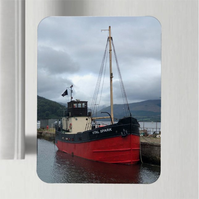 Ímã Vital Spark, Barco Puffer, Inveraray, Escócia, (Criador carregado)