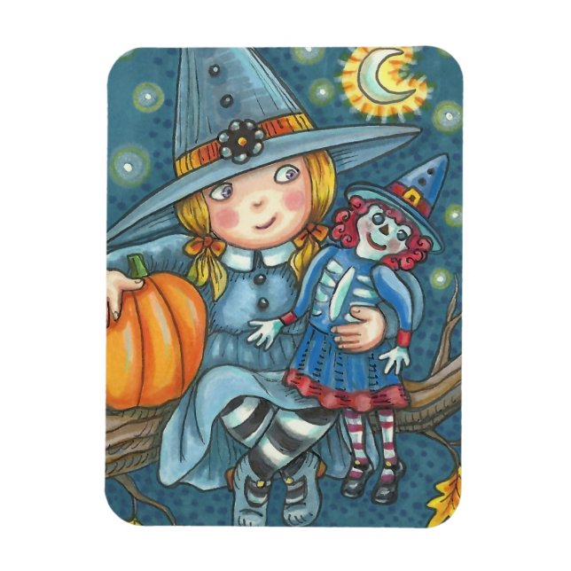 ÍMÃ VITELINHA E DOLL HALLOWEEN MAGNET (Vertical)
