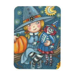 ÍMÃ VITELINHA E DOLL HALLOWEEN MAGNET