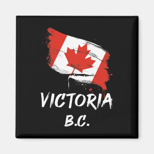 Imã Vitória Bc Canadá Bandeira de respingos Viagem Fér