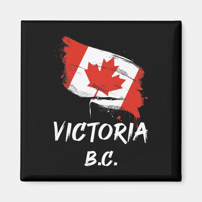 Imã Vitória Bc Canadá Bandeira de respingos Viagem Fér (Frente)