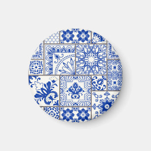 Imã Vitoriano Majolica: Padrão de Azulejo de Patches.
