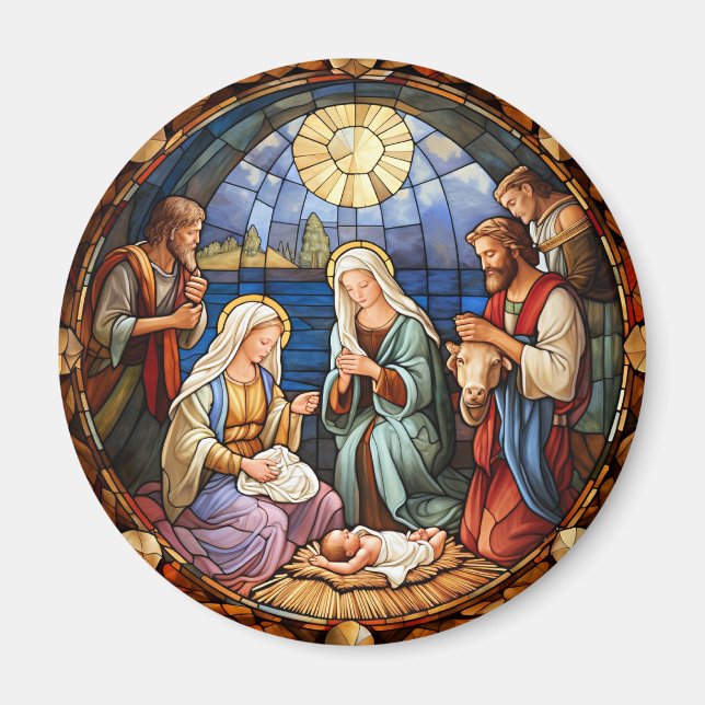 Imã Vitral da Natividade de Natal (Frente)