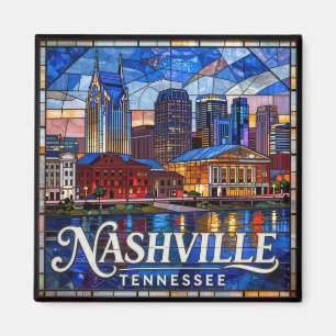 Imã Vitral de Nashville - Silhueta da Cidade Musical �