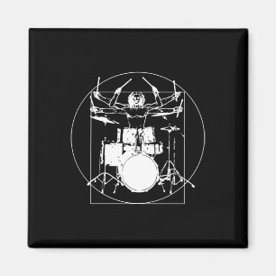 Imã Vitruvian Man Bateria Adesivo