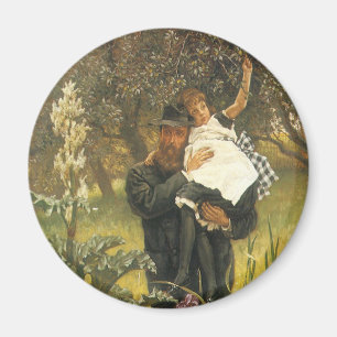 Imã Viúvo por Tissot, Arte de Retrato Vitoriano Antigo
