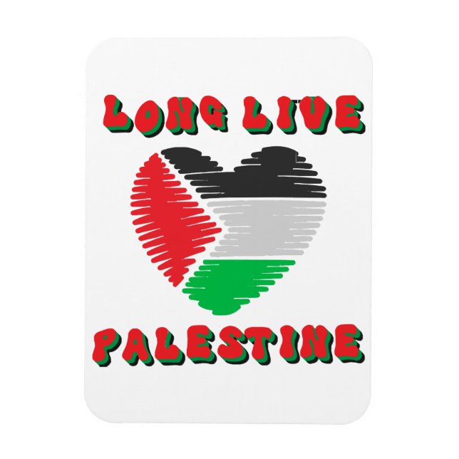 Ímã Viva a Palestina (Vertical)