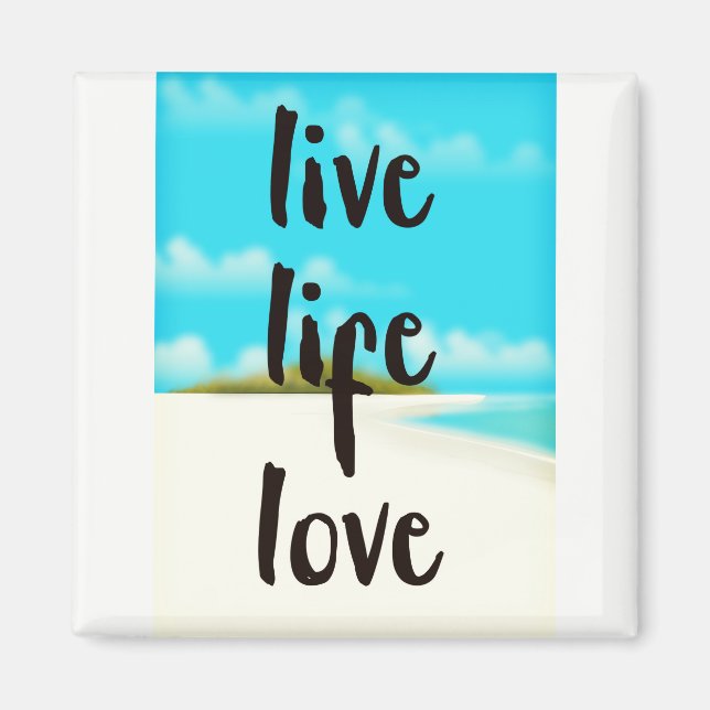 Imã Viva a Vida Amor citação inspiradora (Frente)