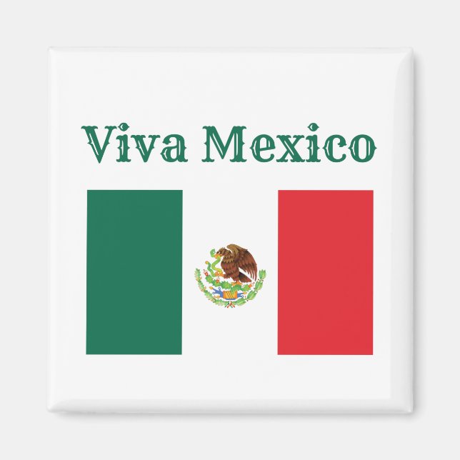 Imã Viva Bandeira do México (Frente)