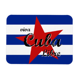 Ímã Viva Cuba Libre, Havana, Fidel Castro, Che Guevara