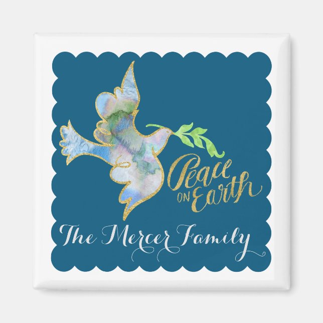 Imã Viva Dourada Paz na Terra (Frente)