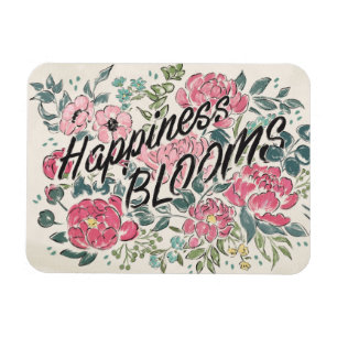 Ímã Viva em flores da felicidade da flor