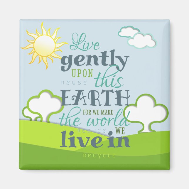 Imã Viva gentilmente sobre esta Terra... (Frente)